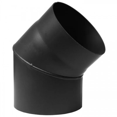 Flue pipe elbow 45° PARKANEX, Steel, Black, Ø130, Thickness 2 mm - Product Comparison