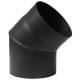 Flue pipe elbow 45° PARKANEX, Steel, Black, Ø130, Thickness 2 mm | Stove pipes Flue pipe elbow 45° PARKANEX, Steel, Black, Ø130, Thickness 2 mm | Stove pipes | Chimney |