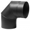 Flue pipe elbow 90° PARKANEX, Steel, Black, Ø130, Thickness 2 mm