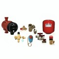 Hydraulic kit for closed type central heating system