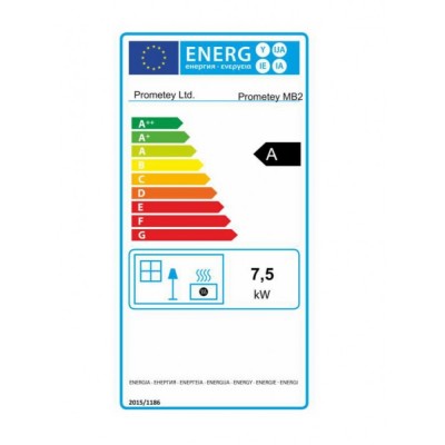 Wood burning stove Prometey “Metal top 2”, 7.5kW - Prometey