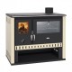 Wood burning cooker Prity GT Ivory, with stainless steel oven, 15 kW | Cookers | Wood |