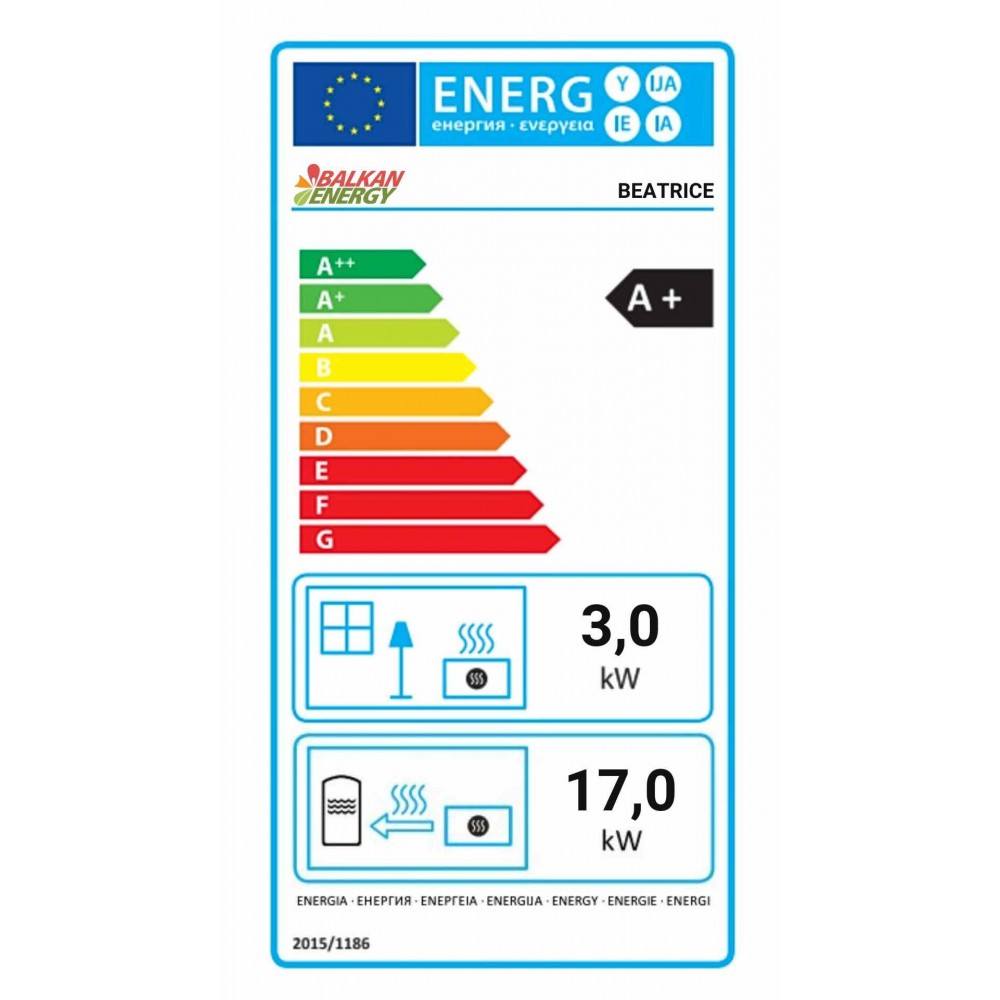 Pellet stove with back boiler Balkan Energy Beatrice, 20kW | Pellet Stoves With Back Boiler | Pellet Stoves |