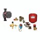 Hydraulic kit for closed type central heating system