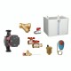 Hydraulic kit for open type central heating system