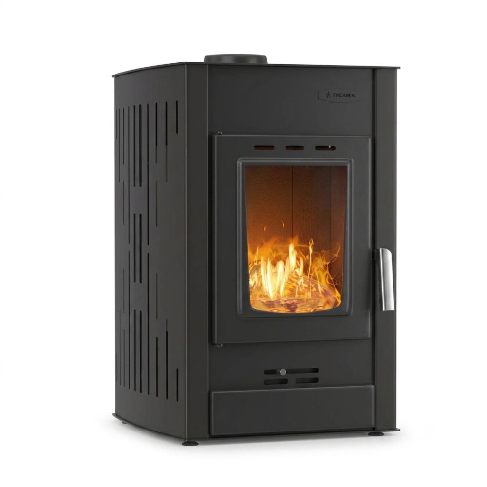 Wood burning stove with back boiler Velmora Fire ATS HYDRO black, 25kW | Wood Burning Stoves With Oven | Wood Burning Stoves |