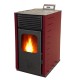 Pellet stove Mytherm Angela TA 30 red, 30kW |  |  |