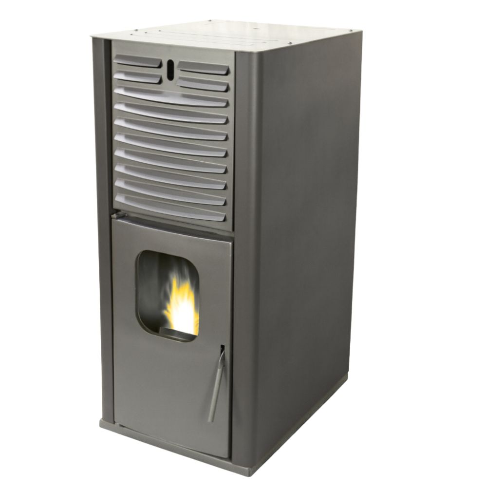 Pellet stove with back boiler Mytherm IOLI TSA 18 grey, with fan, 18kW | Pellet Stoves |  |