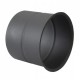 Flue pipe rosette PARKANEX , Black, 115mm, Ø130, Thickness 2 mm | Stove pipes | Chimney |