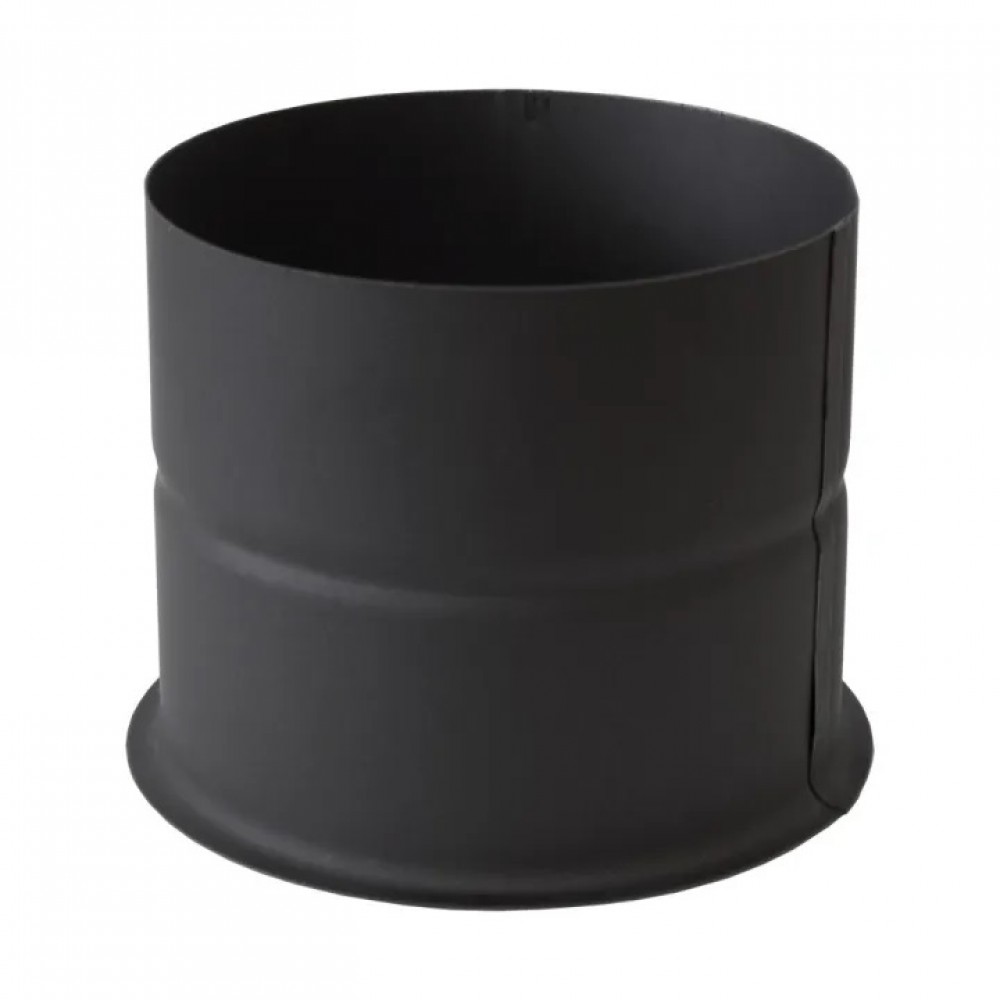 Flue pipe rosette PARKANEX , Black, 115mm, Ø150, Thickness 2 mm | Stove pipes | Chimney |