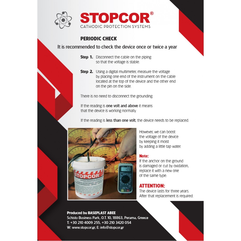 Cathodic protection device Stopcor A1 PLUS (up to 100 kW) | Stove Accessories |  |