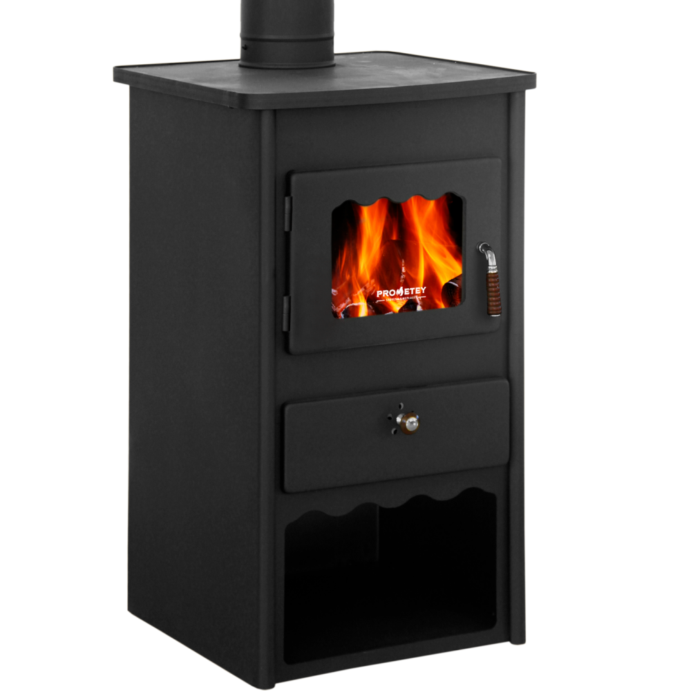 Wood burning stove Prometey “Metal top 2”, 8kW