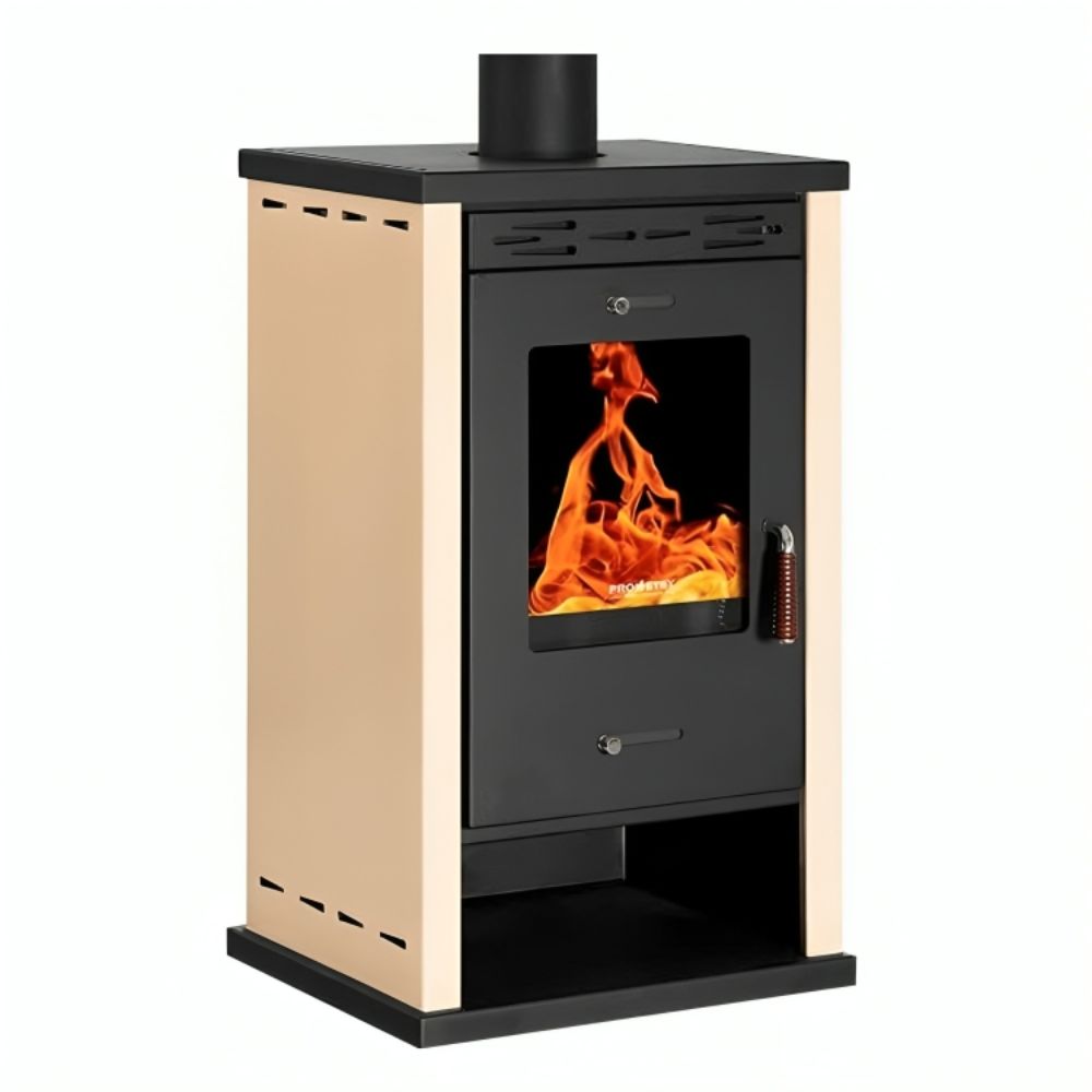 Wood burning stove Prometey EKO 3 Ivory, 8.5 kW | Wood Cooker Stoves |  |