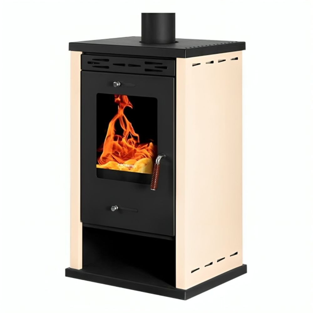 Wood burning stove Prometey EKO 3 Ivory, 8.5 kW | Wood Cooker Stoves |  |