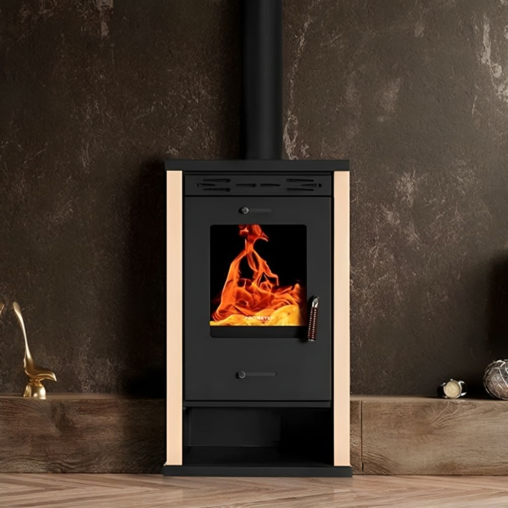 Wood burning stove Prometey EKO 3 Ivory, 8.5 kW | Wood Cooker Stoves |  |