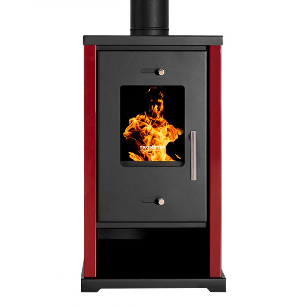 Wood burning stove Prometey EKO Mini Bordeaux, 6.4 kW | Wood Cooker Stoves |  |