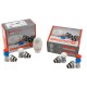 Kit Giacomini thermal head, axial thermal valve and shut-off valve 1/2"X16, angle for PEXAL pipe