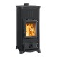 Italian wood burning stove with oven La Nordica Emiliana black, 6.5kW | Italian wood burning stoves and fireplaces |  |