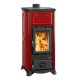 Italian wood burning stove with oven La Nordica Emiliana red, 6.5kW | Italian wood burning stoves and fireplaces |  |