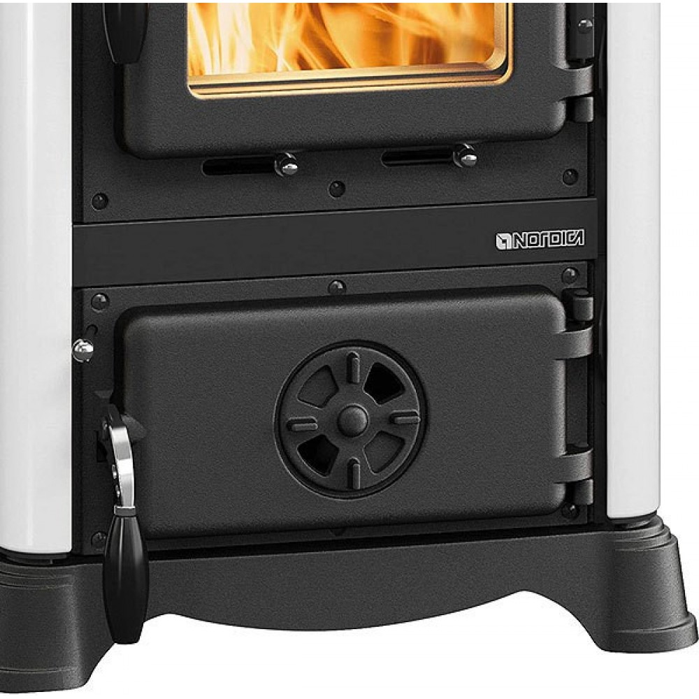 Italian wood burning stove with oven La Nordica Emiliana white, 6.5kW | Italian wood burning stoves and fireplaces |  |