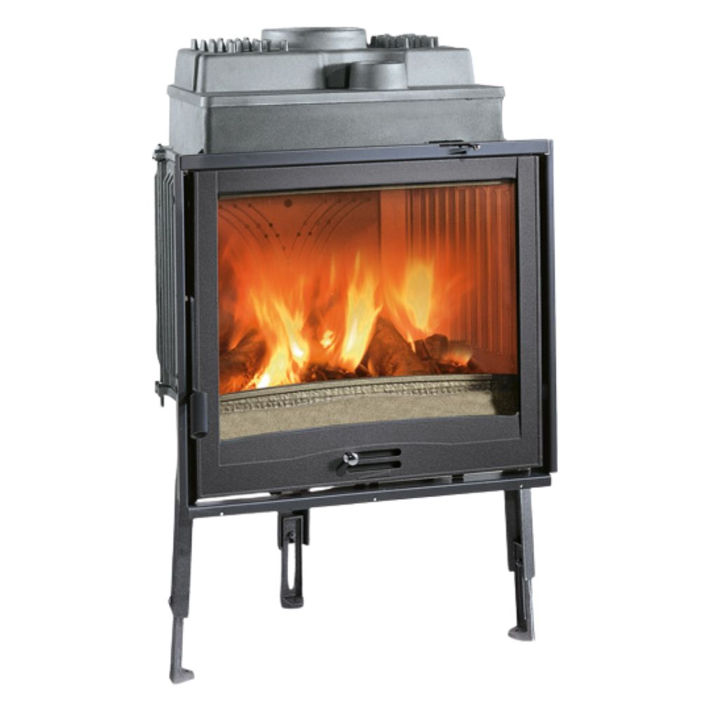 Italian cast iron wood burning fireplace La Nordica Focolare 70 piano, 7.0kW | Italian wood burning stoves and fireplaces |  |