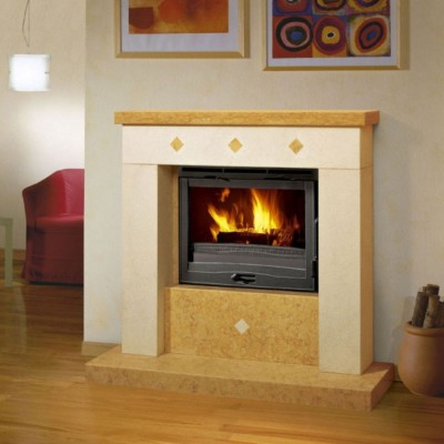 Italian cast iron wood burning fireplace La Nordica Inserto 70 4.0 ventilato, 7.8kW - Product Comparison