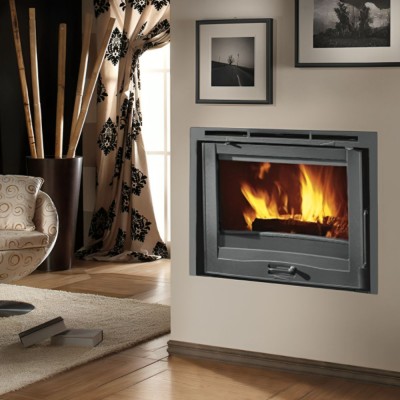 Italian cast iron wood burning fireplace La Nordica Inserto 70 H49 4.0 ventilato, 7.8kW - Italian wood burning stoves and fireplaces