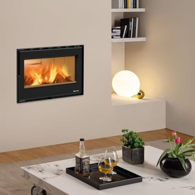 Italian cast iron wood burning fireplace La Nordica Inserto 70 Wide, 7.5kW - Italian wood burning stoves and fireplaces