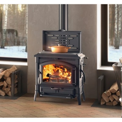 Italian cast iron wood burning stove La Nordica Isetta con cerchi EVO with cooktop , 11.9kW - Product Comparison