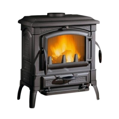 Italian cast iron wood burning stove La Nordica Isetta con cerchi EVO with cooktop , 11.9kW - La Nordica