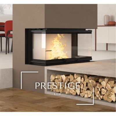 Italian cast iron wood burning fireplace La Nordica Monoblocco 3LC, 12.0kW - Italian wood burning stoves and fireplaces