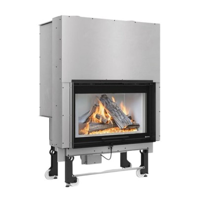 Italian cast iron wood burning fireplace La Nordica Monoblocco 90PA 2.0, 13.2kW - Italian wood burning stoves and fireplaces