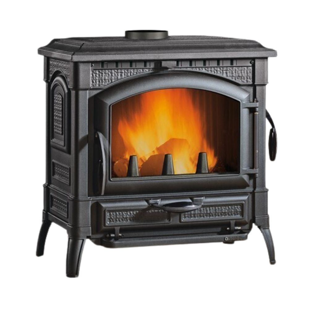 Italian cast iron wood burning stove with back boiler La Nordica TermoIsotta D.S.A., 15.0kW | Italian wood burning stoves and fireplaces |  |