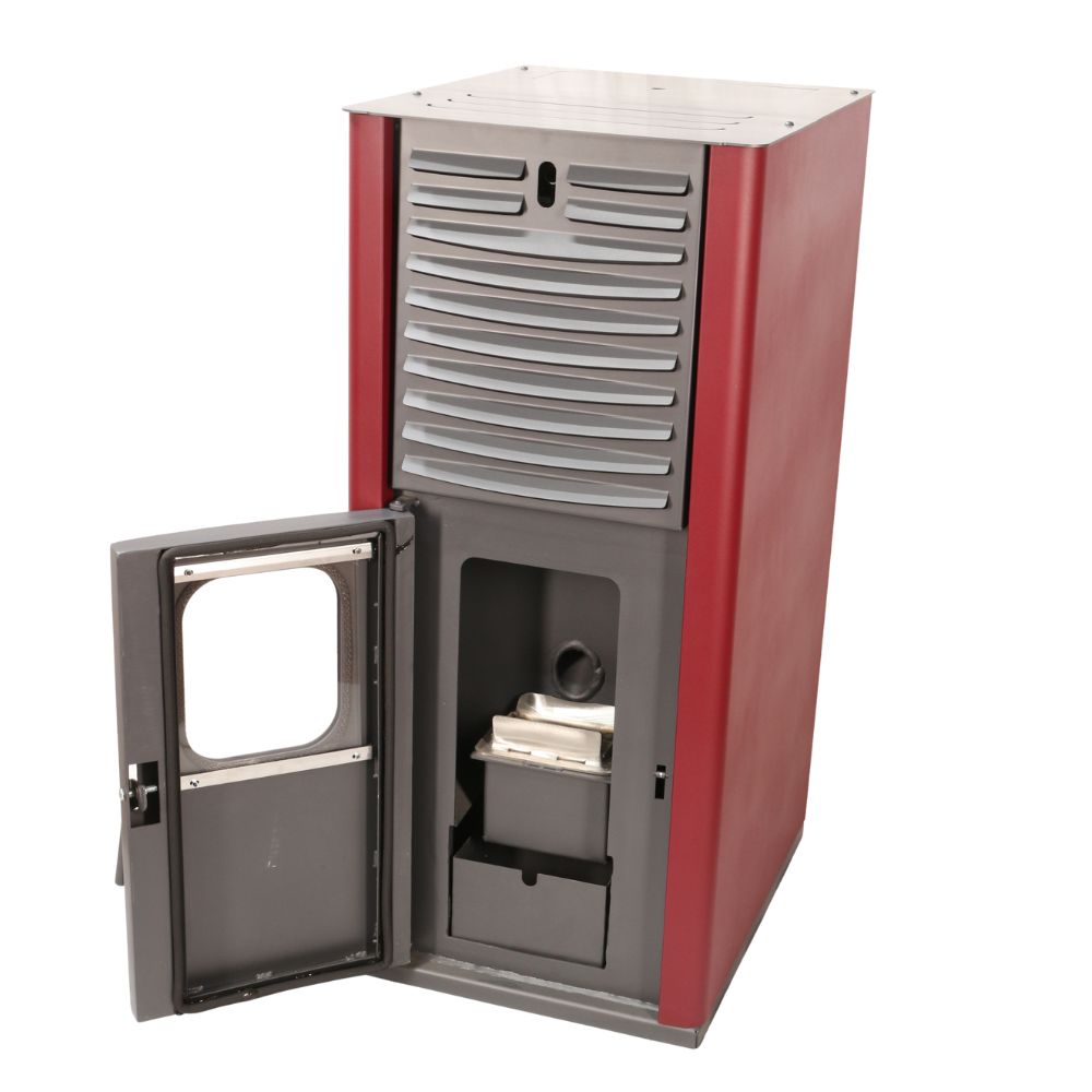 Pellet stove with back boiler Mytherm IOLI TSA 35 red, with fan, 38kW | Pellet Stoves Pellet stove with back boiler Mytherm IOLI TSA 35 red, with fan, 38kW | Pellet Stoves |  |