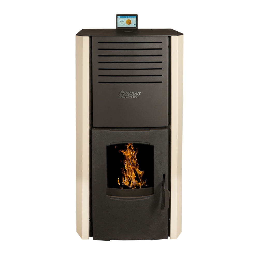 Pellet stove with back boiler Balkan Energy Aurora, 30kW | Pellet Stoves With Back Boiler | Pellet Stoves |