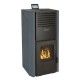 Pellet stove with back boiler Balkan Energy Sofia Anthracite, 25kW | Pellet Stoves With Back Boiler | Pellet Stoves |