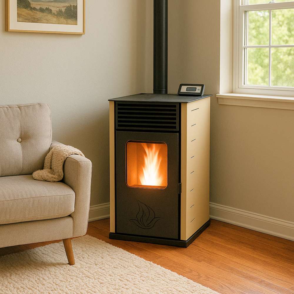 Pellet stove Mytherm Angela TA 25 beige, 25kW | Pellet Stoves |  |