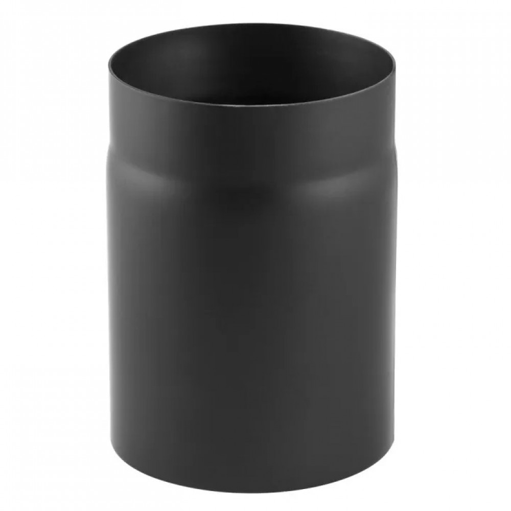 Black steel flue pipe PARKANEX, Straight, Length 0.25m, Ø130, Thickness 2 mm | Stove pipes | Chimney |