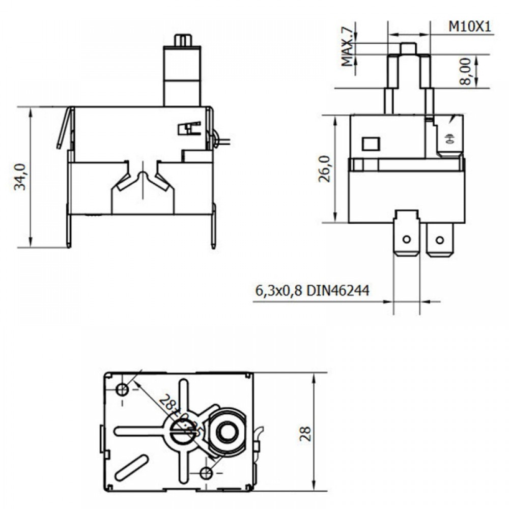 Power switch for pellet stoves | Electronics for Pellet Stoves | Pellet Stove Parts |