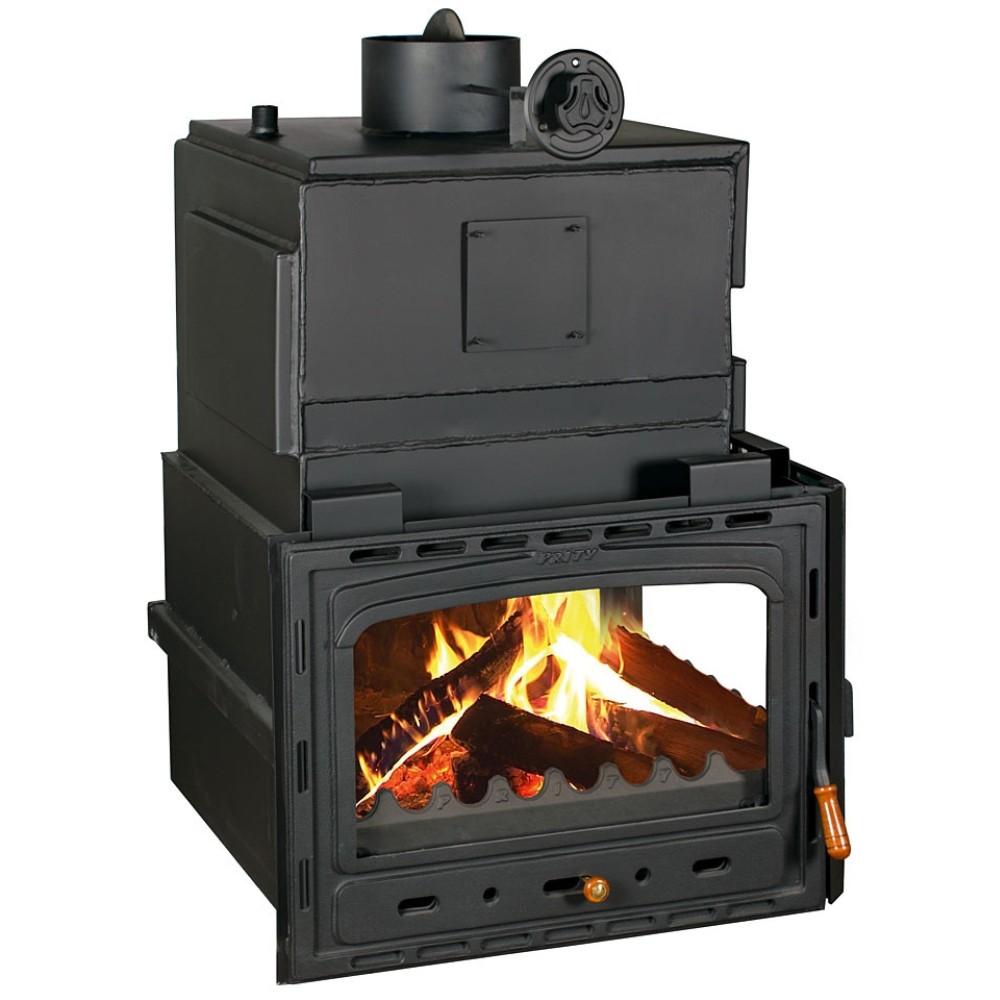 Wood Burning Fireplace with Back Boiler Prity 2C W28, 28.2kw | Wood Burning Fireplace Inserts | Wood Burning Fireplaces |