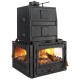 Wood Burning Fireplace with Back Boiler Prity 3C W35, 35kw | Modern Fireplaces | Wood Burning Fireplaces |