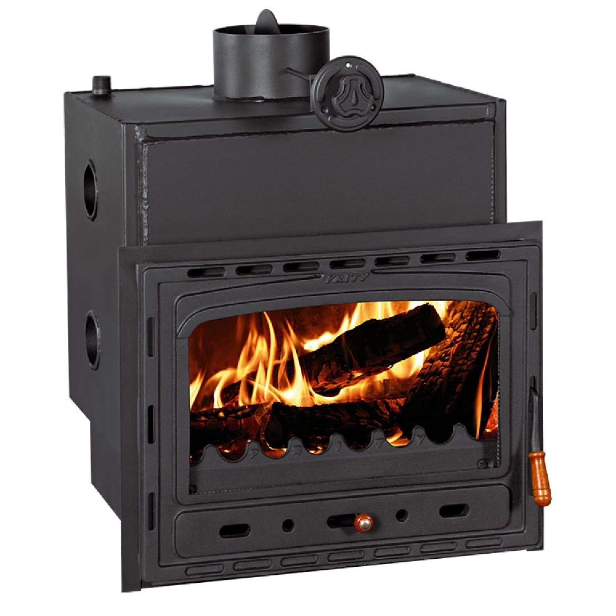 U1409 Wood Burning Fireplace Prity With Back Boiler P W28 TV, 28.2kw - Top
