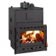 Wood Burning Fireplace with Back Boiler Prity C W28, 28,2kw | Wood Burning Fireplace Inserts | Wood Burning Fireplaces |