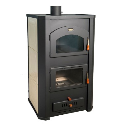 Wood Burning Stove With Back Boiler and Oven Prity FG W20, 17.3kW - Prity