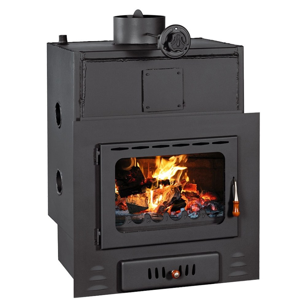 Wood Burning Fireplace with Back Boiler Prity M W22, 27kw | Wood Burning Fireplace Inserts | Wood Burning Fireplaces |