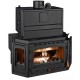 Wood Burning Fireplace with Back Boiler Prity TC W35, 40kw | Wood Burning Fireplace Inserts | Wood Burning Fireplaces |