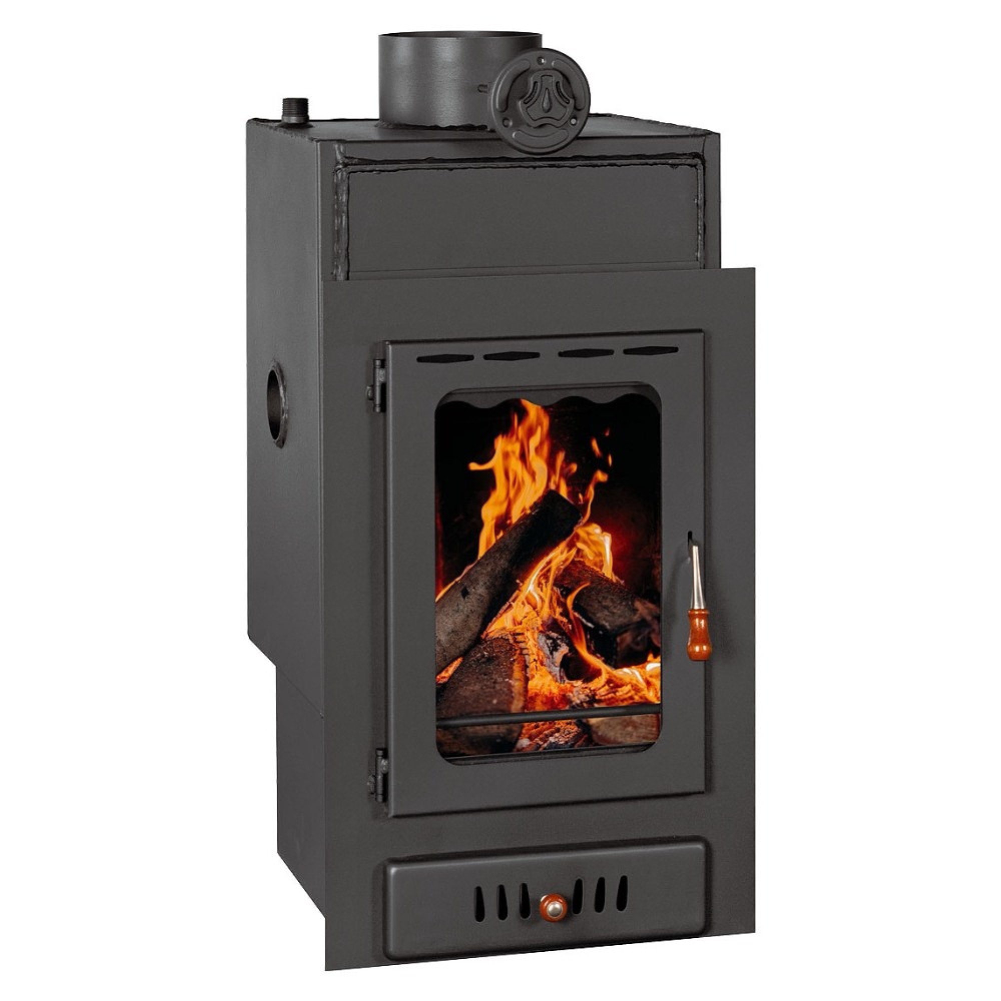 Wood Burning Fireplace with Back Boiler Prity VM W15, 15kw – Best Price