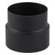 Flue adaptor PARKANEX, Steel, Black, Ø120-130, Thickness 2 mm | Stove pipes | Chimney |