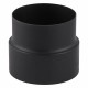 Flue adaptor PARKANEX, Steel, Black, Ø130-150, Thickness 2 mm | Stove pipes | Chimney |
