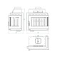 Wood Burning Fireplace  UNIFLAM 600 DURO S with air supply, left side, 11kW |  |  |